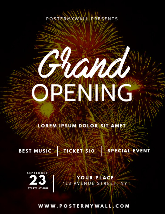 Grand Opening Flyer Design Template | PosterMyWall
