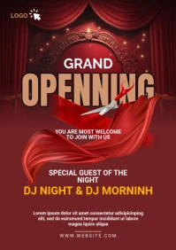 Grand Opening Flyer A2 template