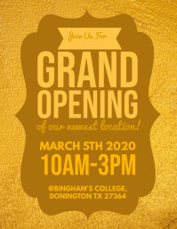 Grand Opening Flyer template