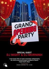 Grand Opening Flyer A6 template