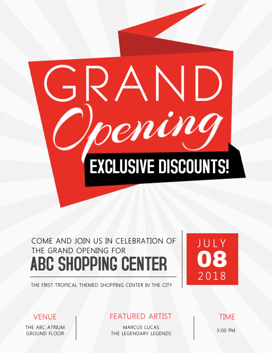 Grand Opening Flyer Template | PosterMyWall