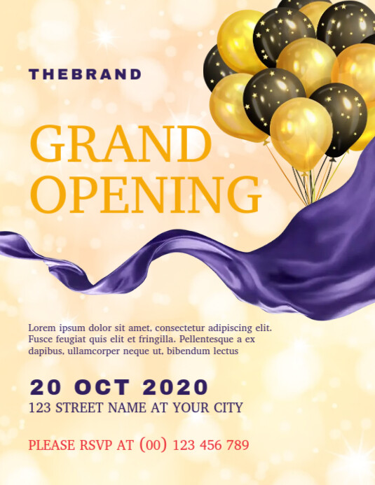 Grand Opening Flyer Template PosterMyWall Grand Opening Flyer Template PosterMyWall
