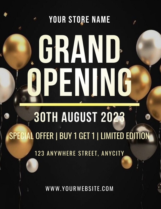 Grand opening flyer templates | PosterMyWall