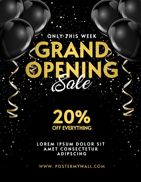Grand opening flyer templates PosterMyWall