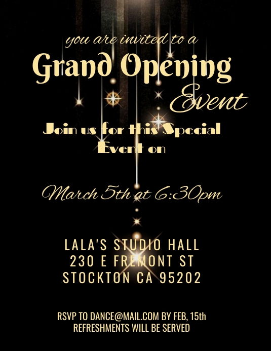Grand opening flyer templates PosterMyWall