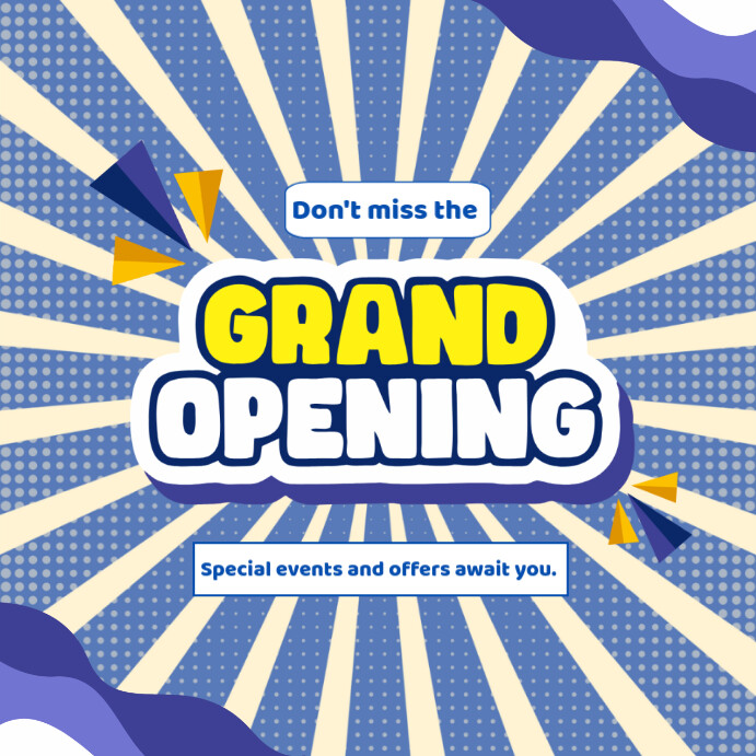 GRAND OPENING INSTAGRAM POST Template | PosterMyWall
