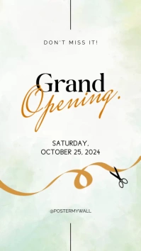 Grand Opening Instagram Story Digital Display (9:16) template