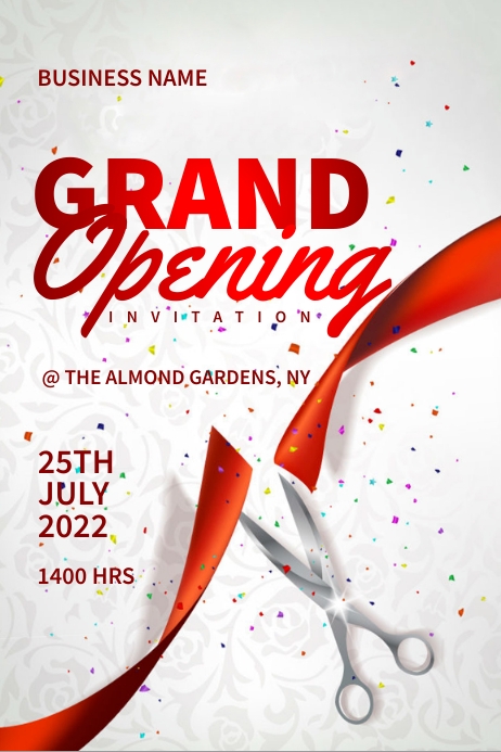 Grand opening invitation Template PosterMyWall Grand opening invitation Template PosterMyWall