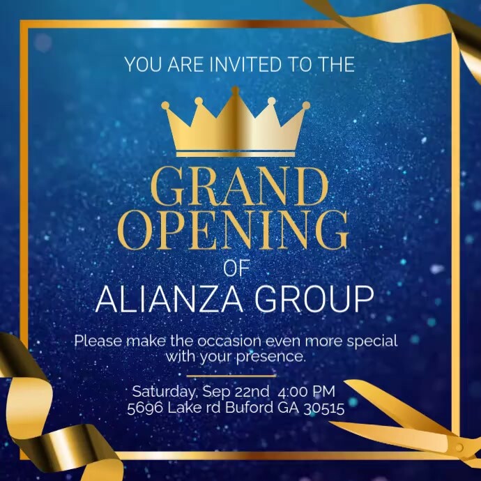 Grand opening Invitation Template PosterMyWall