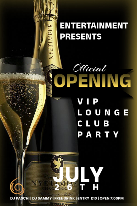 Club Opening Party Posters Template | PosterMyWall