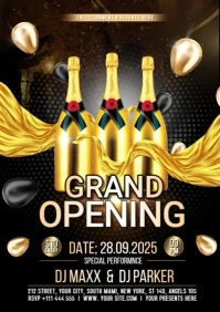 GRAND OPENING PARTY A4 template