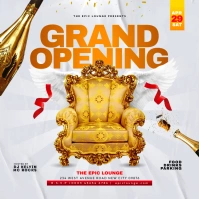 Grand opening party flyer Pos Instagram template