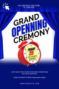 Grand Opening Pinterest Graphic template