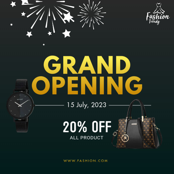 Grand Opening Post Template | PosterMyWall