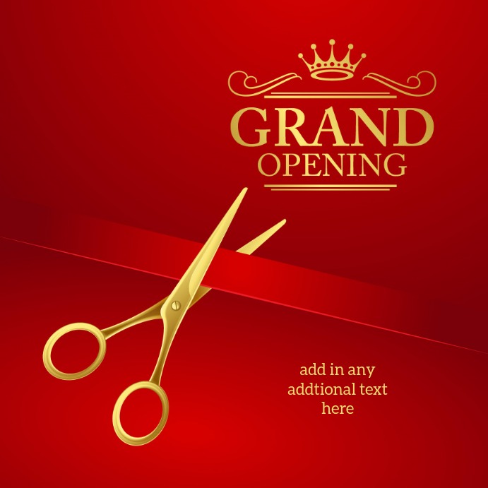 Copy of grand Opening poster PosterMyWall