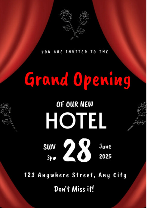 Grand opening Template A4