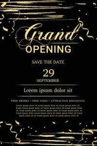 Grand opening template Pinterest-afbeelding