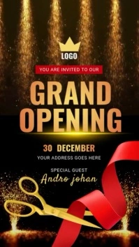 Grand Opening Template Historia de Instagram