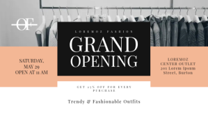 Grand Opening Twitter Post template