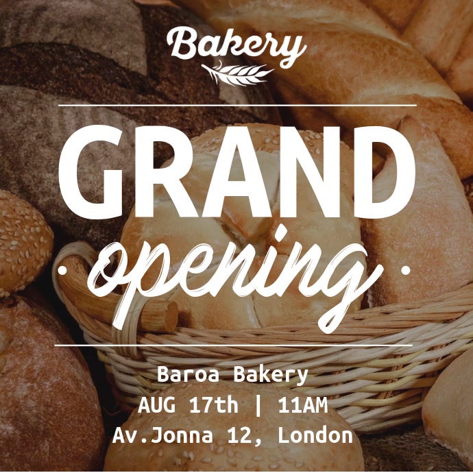 Pembukaan Iklan Video Grand Opening Templat Postermywall