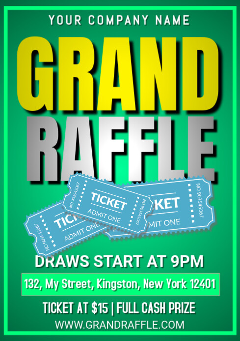 Grand Raffle Graphics Plantilla de Grand Raffle A1 | PosterMyWall