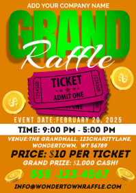 Grant Raffle Header Grand Raffle A3 Template | PosterMyWall
