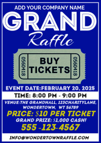Grand Raffle A3 Template | PosterMyWall