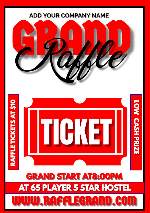 Grand Raffle A3 Template | PosterMyWall