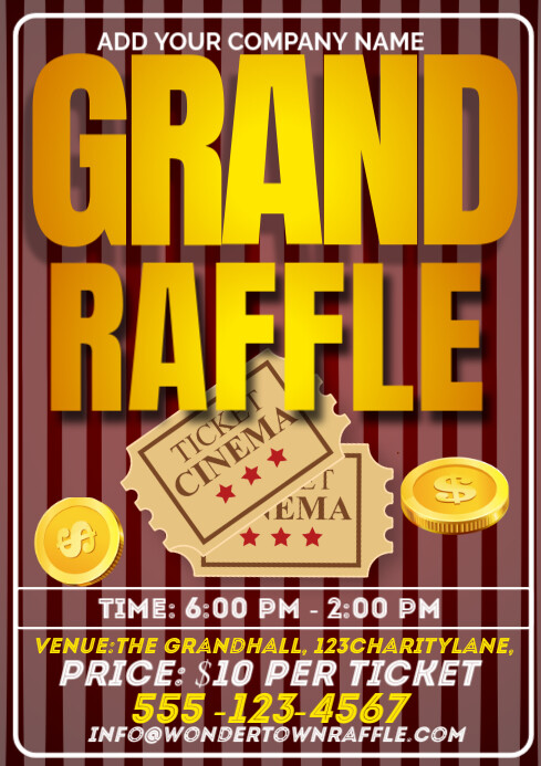 Grand Raffle A3 Templat | PosterMyWall