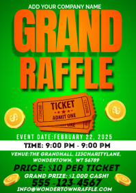 Grand Raffle Tag Grand raffle Template | PosterMyWall