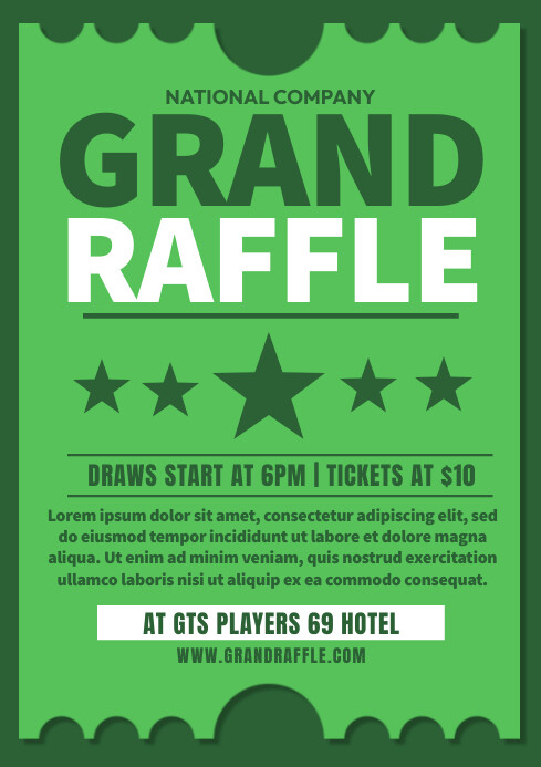 Grant Raffle Header Grand Raffle A4 Template | PosterMyWall