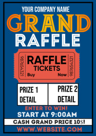 Grand Raffle Tag Grand Raffle A5 Template | PosterMyWall