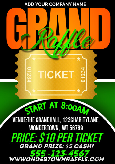 Plantilla de Grand raffle | PosterMyWall