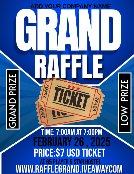 Grand raffle Template | PosterMyWall