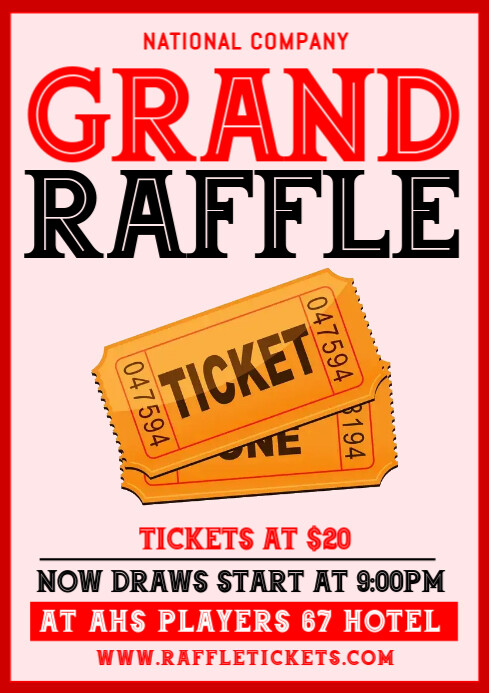 Grand raffle Templat | PosterMyWall