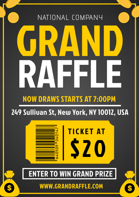 Grand raffle Template | PosterMyWall