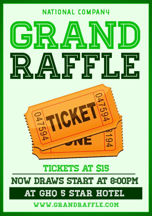 Grand raffle Template | PosterMyWall