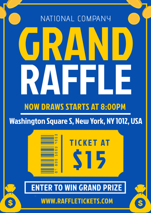 Cup Raffle Designs Grand raffle Template | PosterMyWall