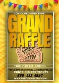 Grand raffle A6 template