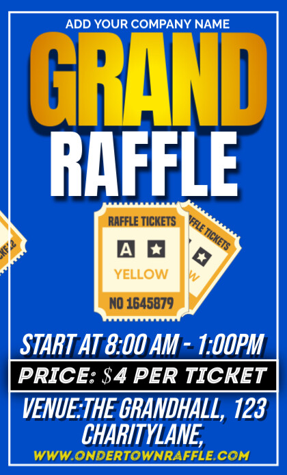 Grand Raffle Template | PosterMyWall