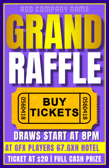 grand raffle Template | PosterMyWall