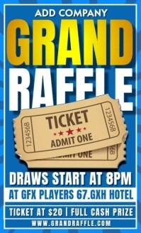 Corrupt Raffle Raffle fundraiser Template | PosterMyWall
