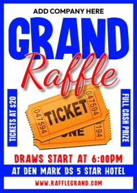 Grand Raffle A6 template