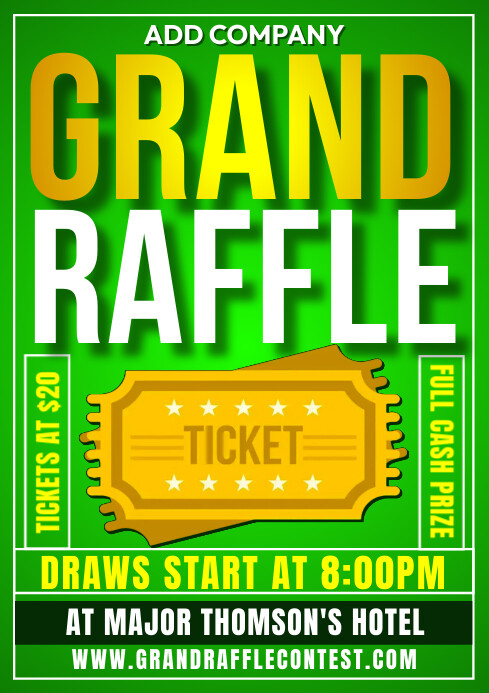 Modèle Grand raffle | PosterMyWall