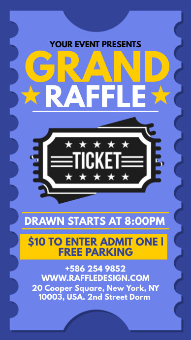 Grand Raffle Template | PosterMyWall