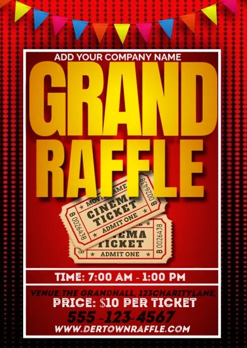 Grand raffle A6 template