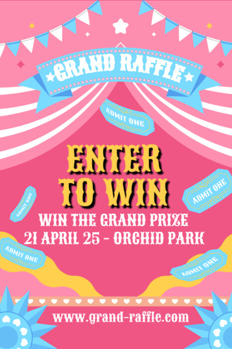 Modèle grand raffle | PosterMyWall