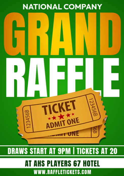 Contoh Raffle grand raffle Templat | PosterMyWall