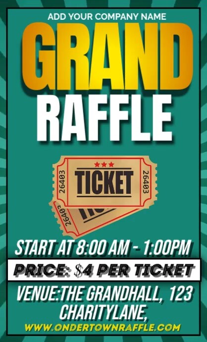 Grand Raffle Template | PosterMyWall