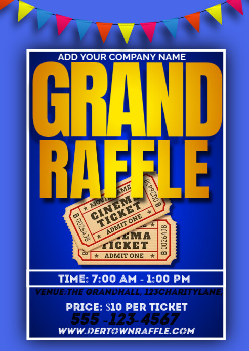 General Raffle Grand raffle Template | PosterMyWall